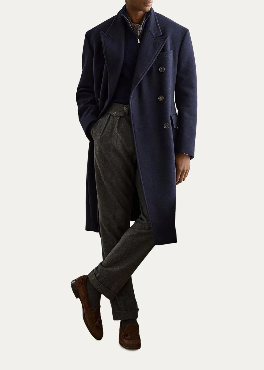 Ralph Lauren Purple Label Men's Textured Cashmere Quarter-Zip Sweater | Thumbnail 2 Ralph Lauren Purple Label Men's Textured Cashmere Quarter-Zip Sweater | Thumbnail 2