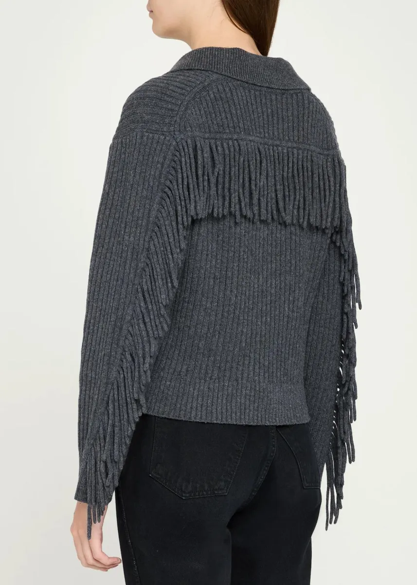 Simkhai Natalia Rib-Knit Fringe Sweater | Thumbnail 3 Simkhai Natalia Rib-Knit Fringe Sweater | Thumbnail 3