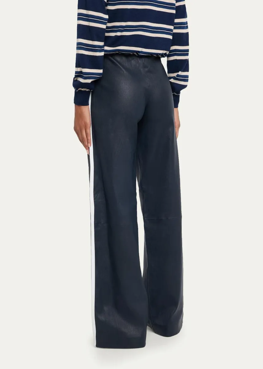 Sprwmn Baggy Athletic Leather Pants | Thumbnail 3 Sprwmn Baggy Athletic Leather Pants | Thumbnail 3