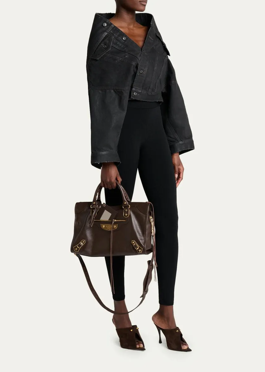 Balenciaga Le City Uptown Medium Leather Top-Handle Bag | Thumbnail 9 Balenciaga Le City Uptown Medium Leather Top-Handle Bag | Thumbnail 9