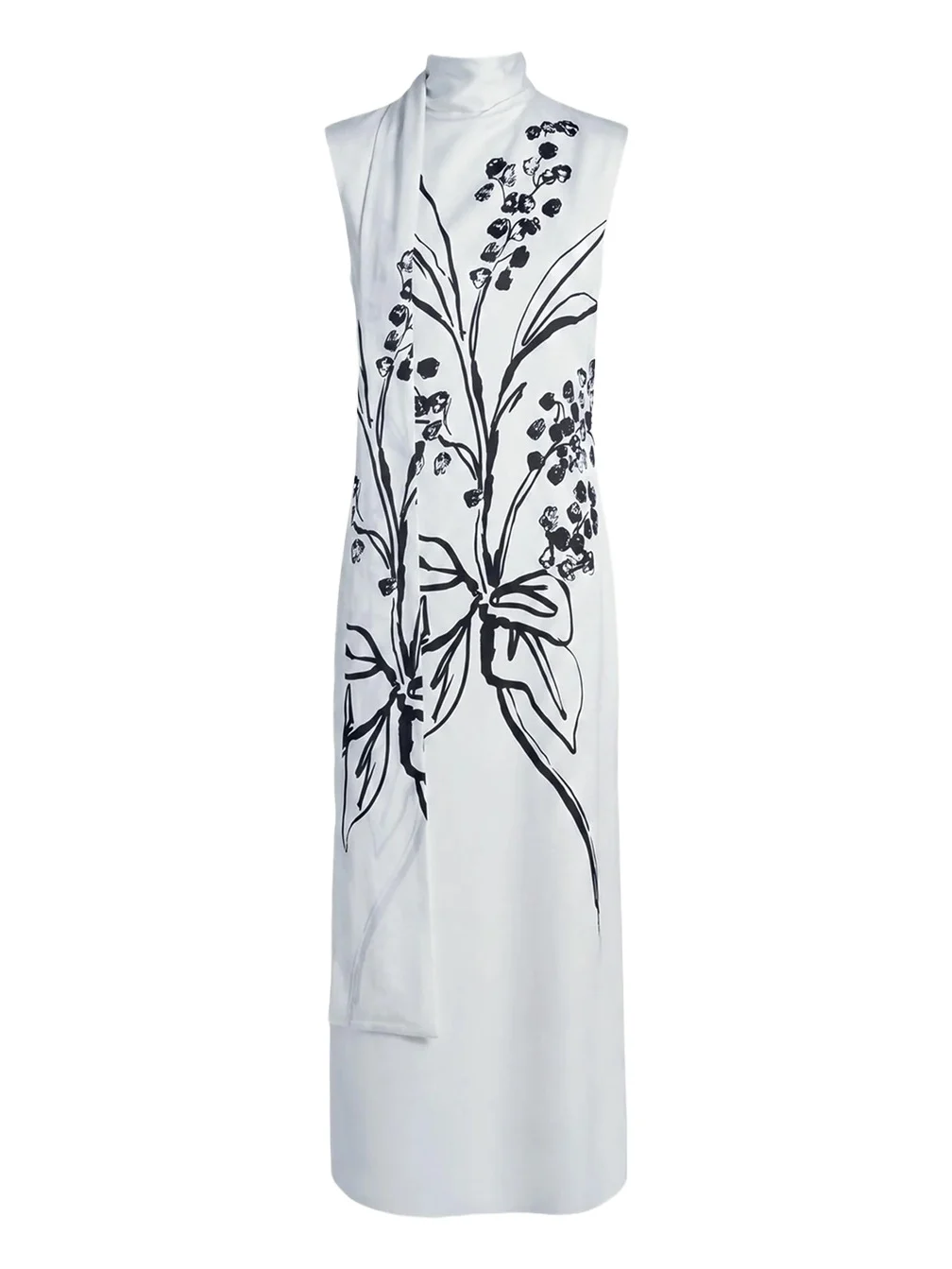 Diane von Furstenberg Saskia Draped Floral Silk Maxi Dress
