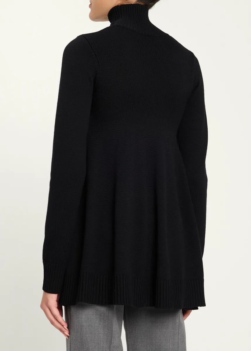 TOTEME Flared Wool-Blend Turtleneck Sweater | Thumbnail 3 TOTEME Flared Wool-Blend Turtleneck Sweater | Thumbnail 3