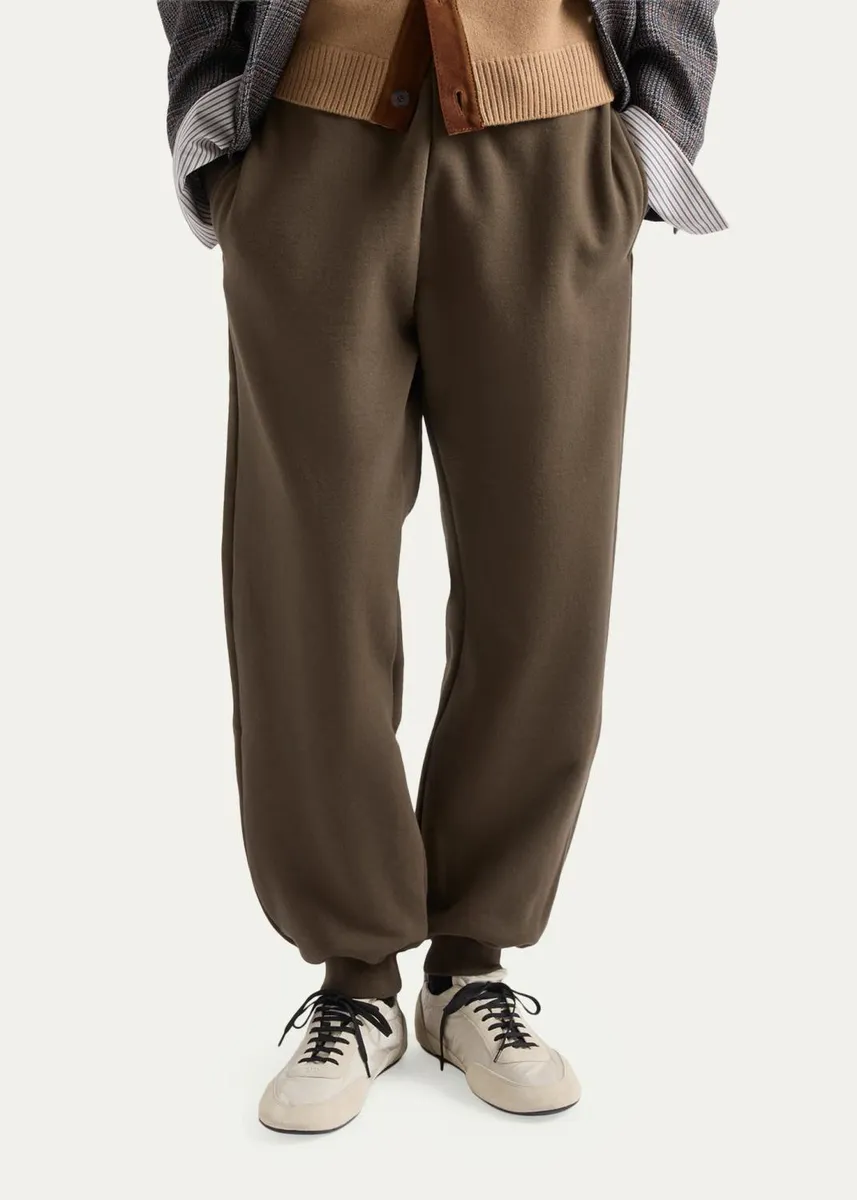 Prada Men's Relaxed Cotton Sweatpants | Thumbnail 4 Prada Men's Relaxed Cotton Sweatpants | Thumbnail 4