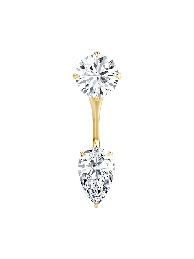 VRAI 14K Yellow Gold Lab-Grown Diamond Solitaire Studs with Earring Jackets
