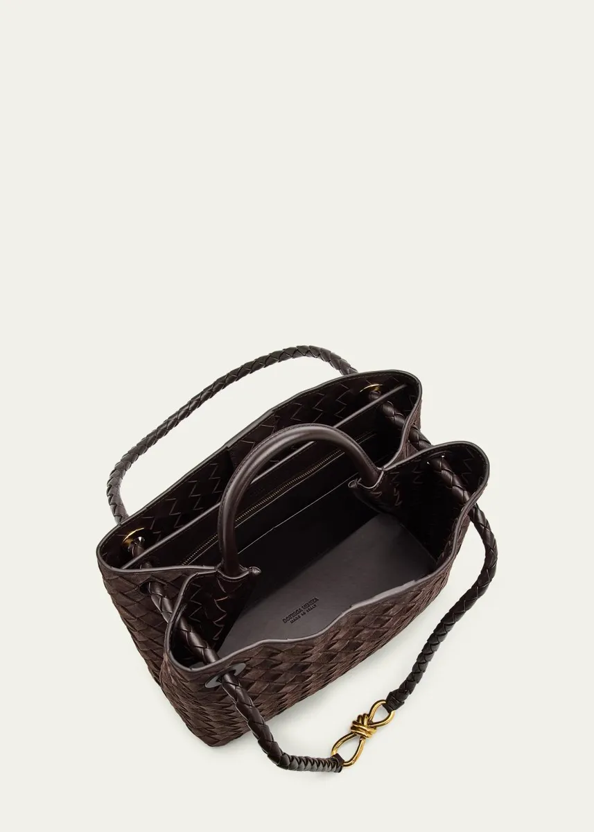 Bottega Veneta Andiamo Medium Top-Handle Bag in Suede | Thumbnail 4 Bottega Veneta Andiamo Medium Top-Handle Bag in Suede | Thumbnail 4