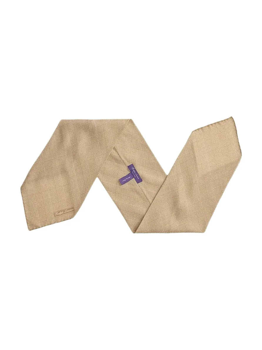 Ralph Lauren Purple Label Men's Glen Plaid Cashmere-Silk Neckerchief
