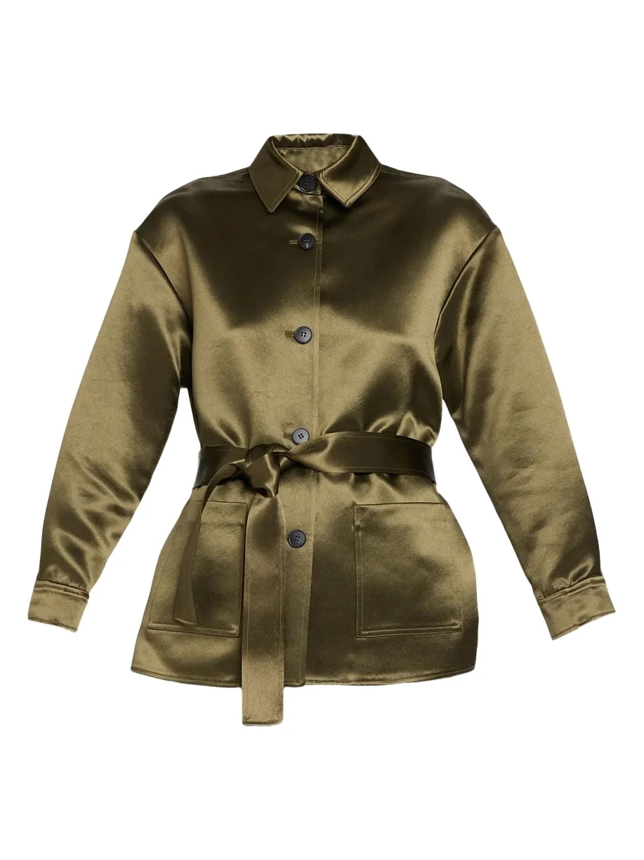 Attersee The Studio Belted Satin Jacket