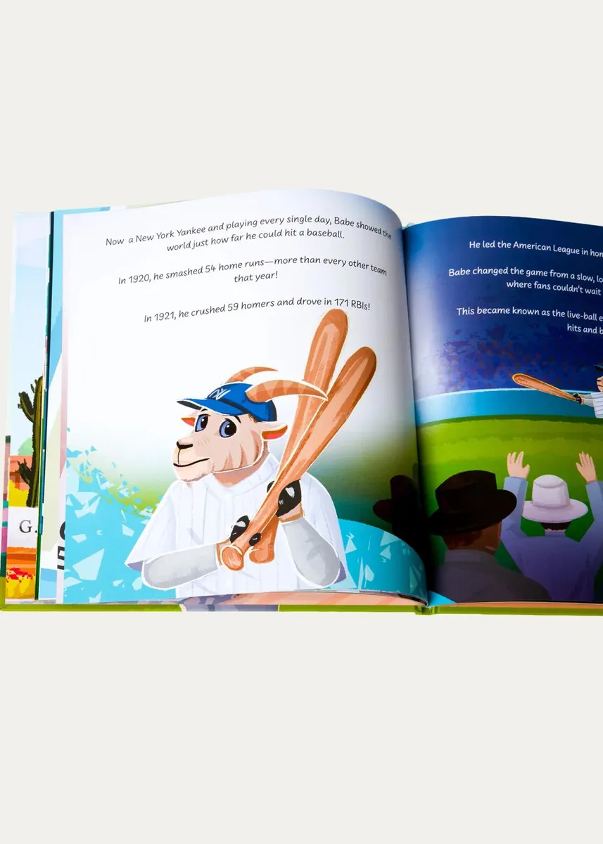 The Goat Academy "Babe Ruth, The GOAT" Hardcover Book | Thumbnail 3 The Goat Academy "Babe Ruth, The GOAT" Hardcover Book | Thumbnail 3