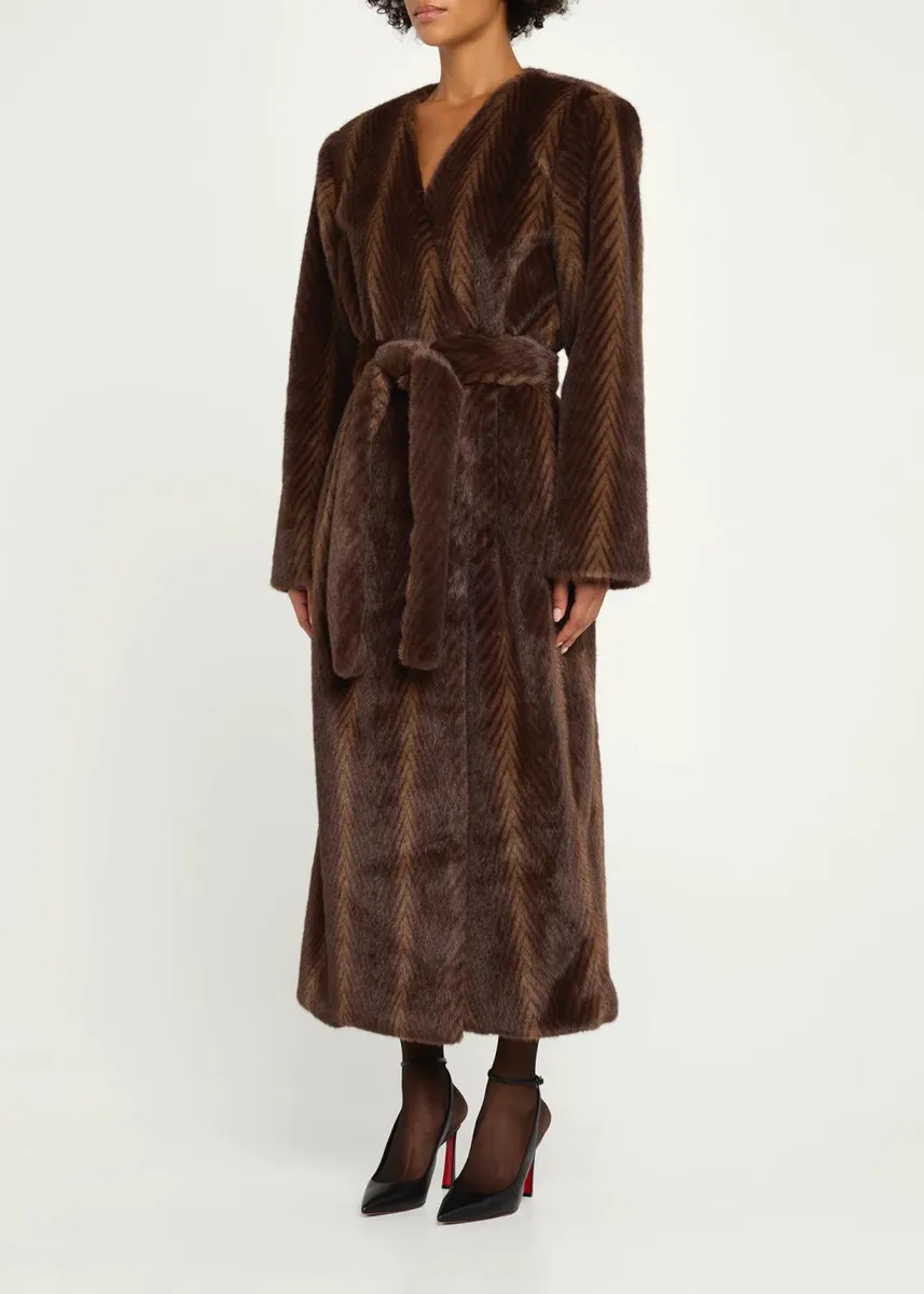 Ronny Kobo Cady Faux-Fur Coat | Thumbnail 4 Ronny Kobo Cady Faux-Fur Coat | Thumbnail 4