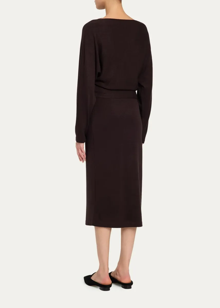 Vince Knit Blouson Midi Dress | Thumbnail 3 Vince Knit Blouson Midi Dress | Thumbnail 3