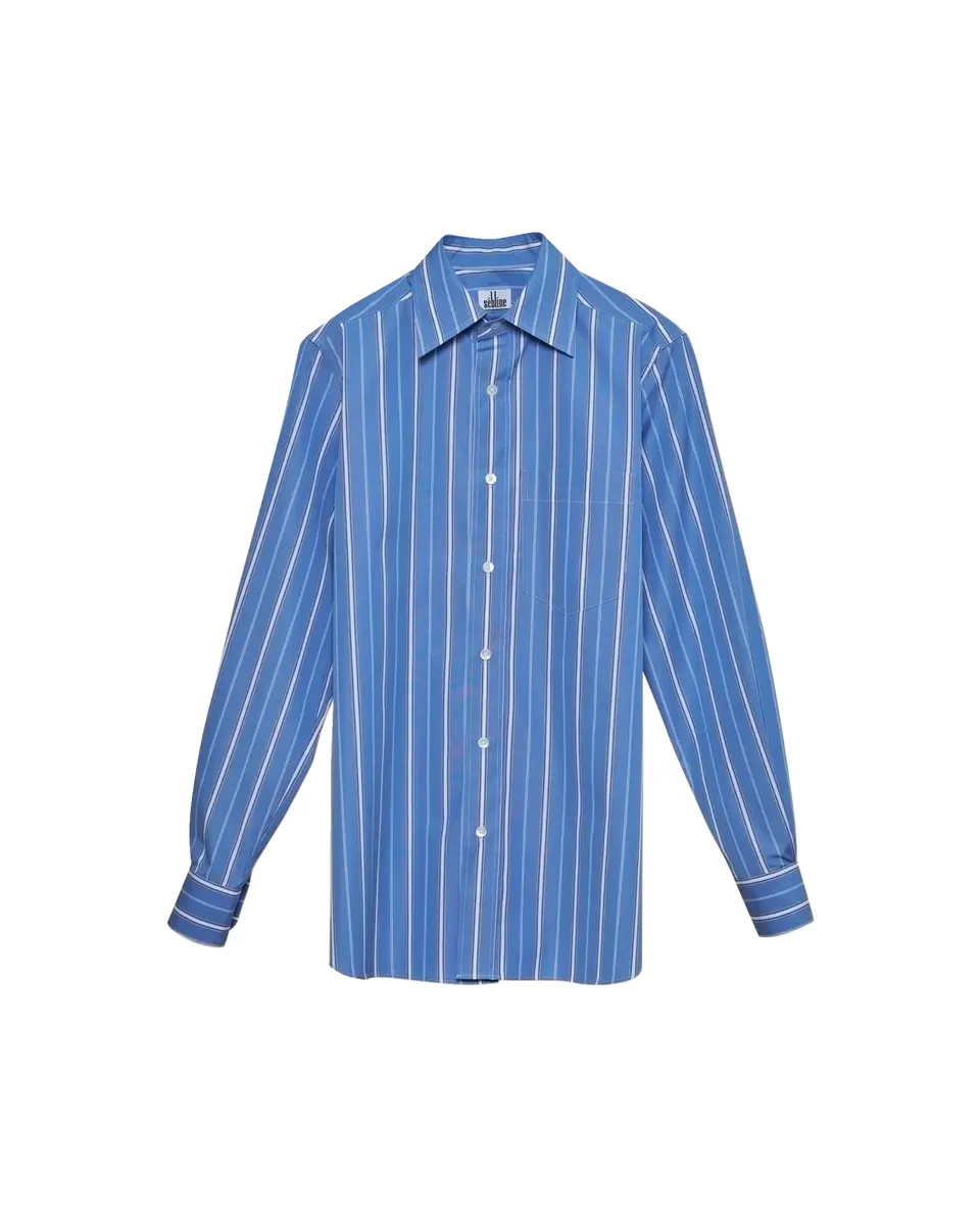 SÉBLINE Cotton Poplin New Work Button-Down Shirt | Thumbnail 2