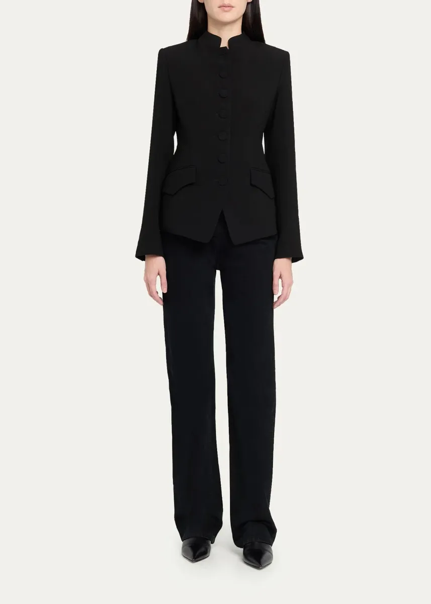 Ronny Kobo Alec Slim Crepe Jacket | Thumbnail 2 Ronny Kobo Alec Slim Crepe Jacket | Thumbnail 2