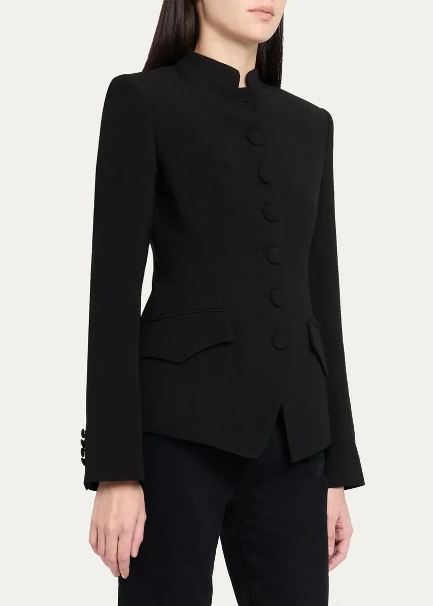 Ronny Kobo Alec Slim Crepe Jacket | Thumbnail 4 Ronny Kobo Alec Slim Crepe Jacket | Thumbnail 4