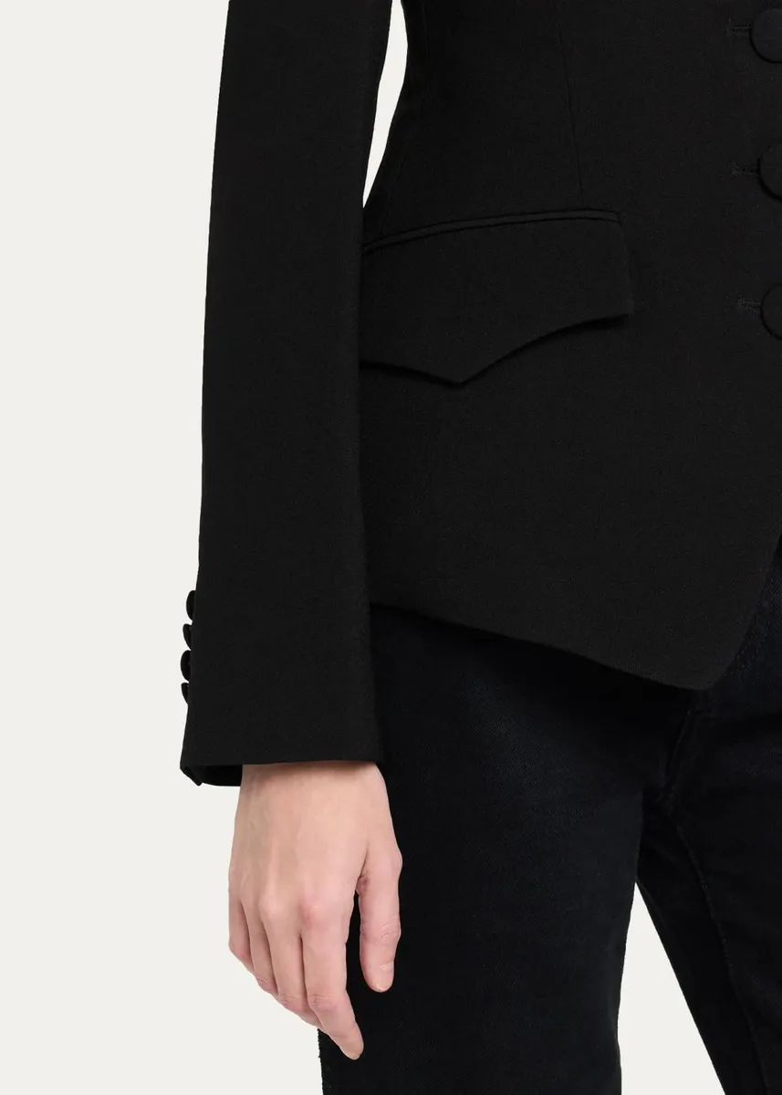 Ronny Kobo Alec Slim Crepe Jacket | Thumbnail 5 Ronny Kobo Alec Slim Crepe Jacket | Thumbnail 5