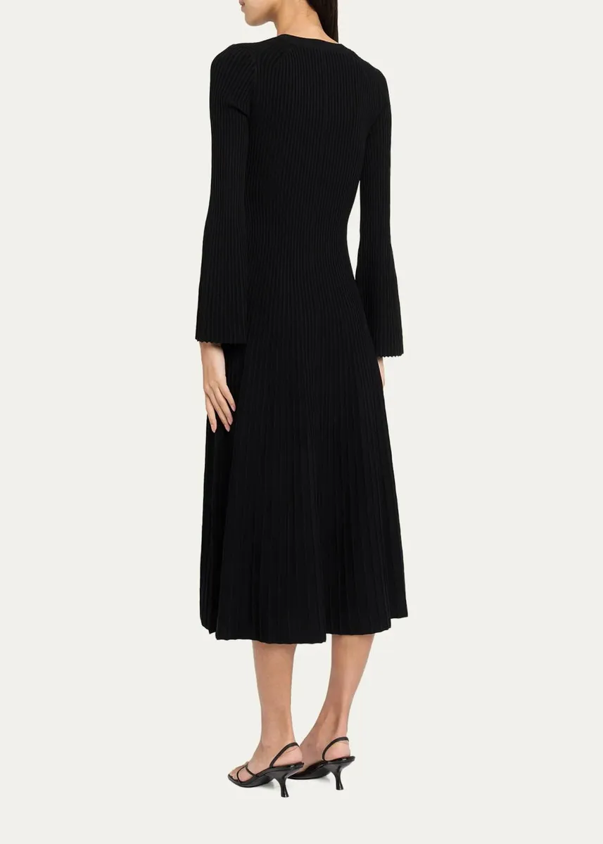 Simkhai Genna Ribbed Midi Dress | Thumbnail 3