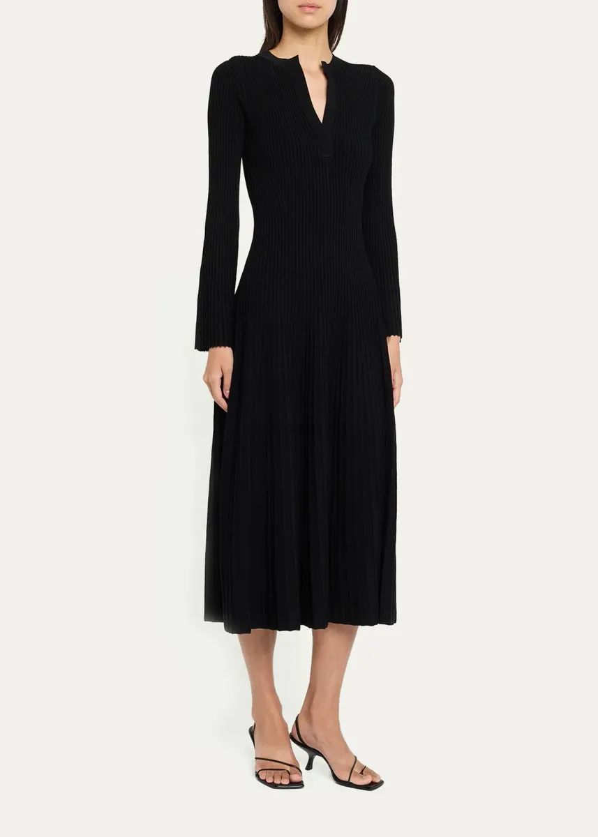 Simkhai Genna Ribbed Midi Dress | Thumbnail 4