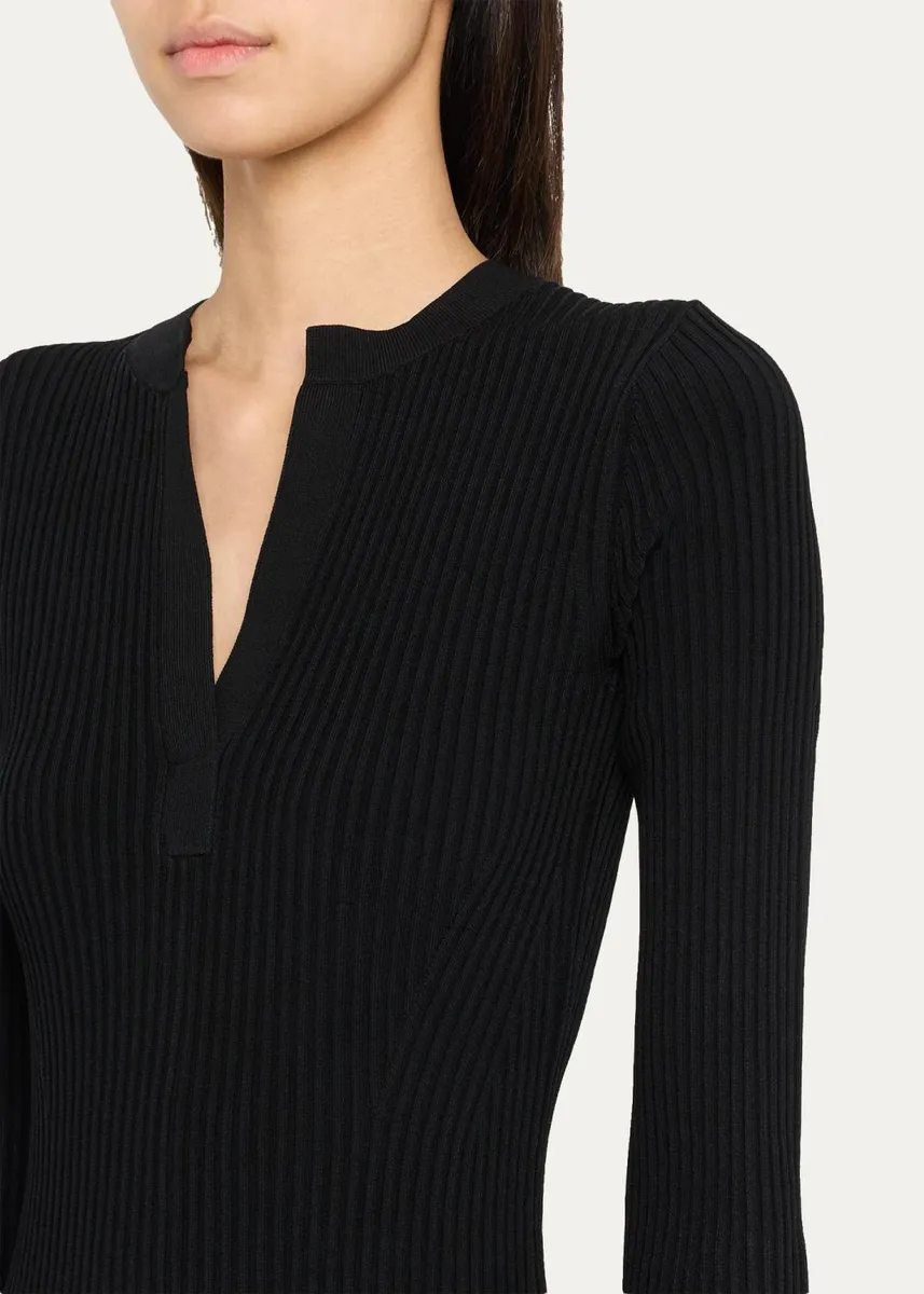 Simkhai Genna Ribbed Midi Dress | Thumbnail 5