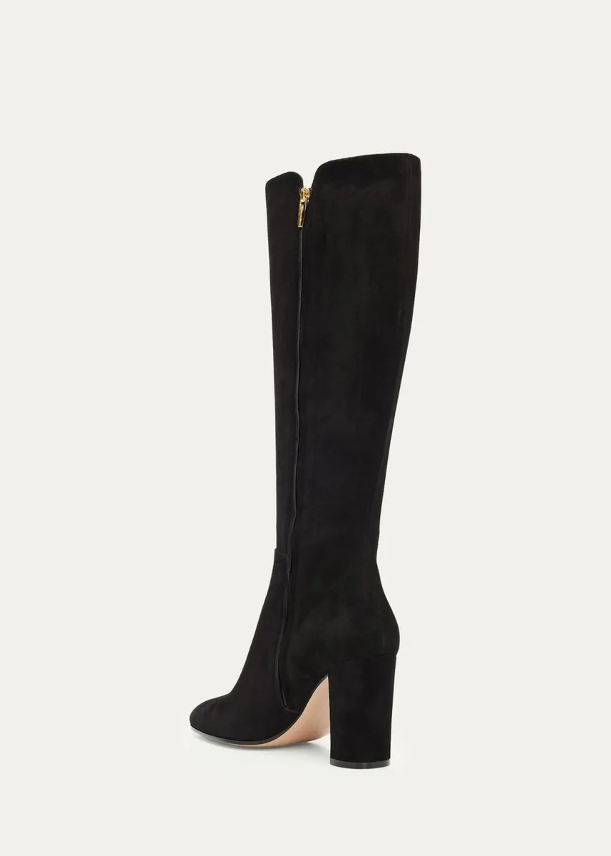Gianvito Rossi 85mm Suede Knee-High Boots | Thumbnail 4