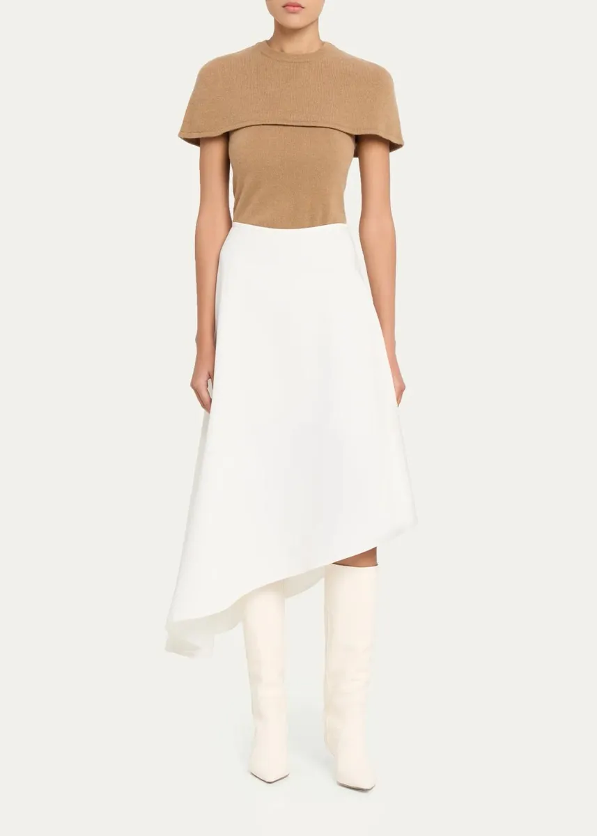Simkhai Yuki Short-Sleeve Cashmere Cape Top | Thumbnail 2 Simkhai Yuki Short-Sleeve Cashmere Cape Top | Thumbnail 2