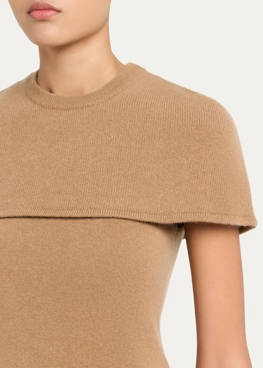 Simkhai Yuki Short-Sleeve Cashmere Cape Top | Thumbnail 5 Simkhai Yuki Short-Sleeve Cashmere Cape Top | Thumbnail 5