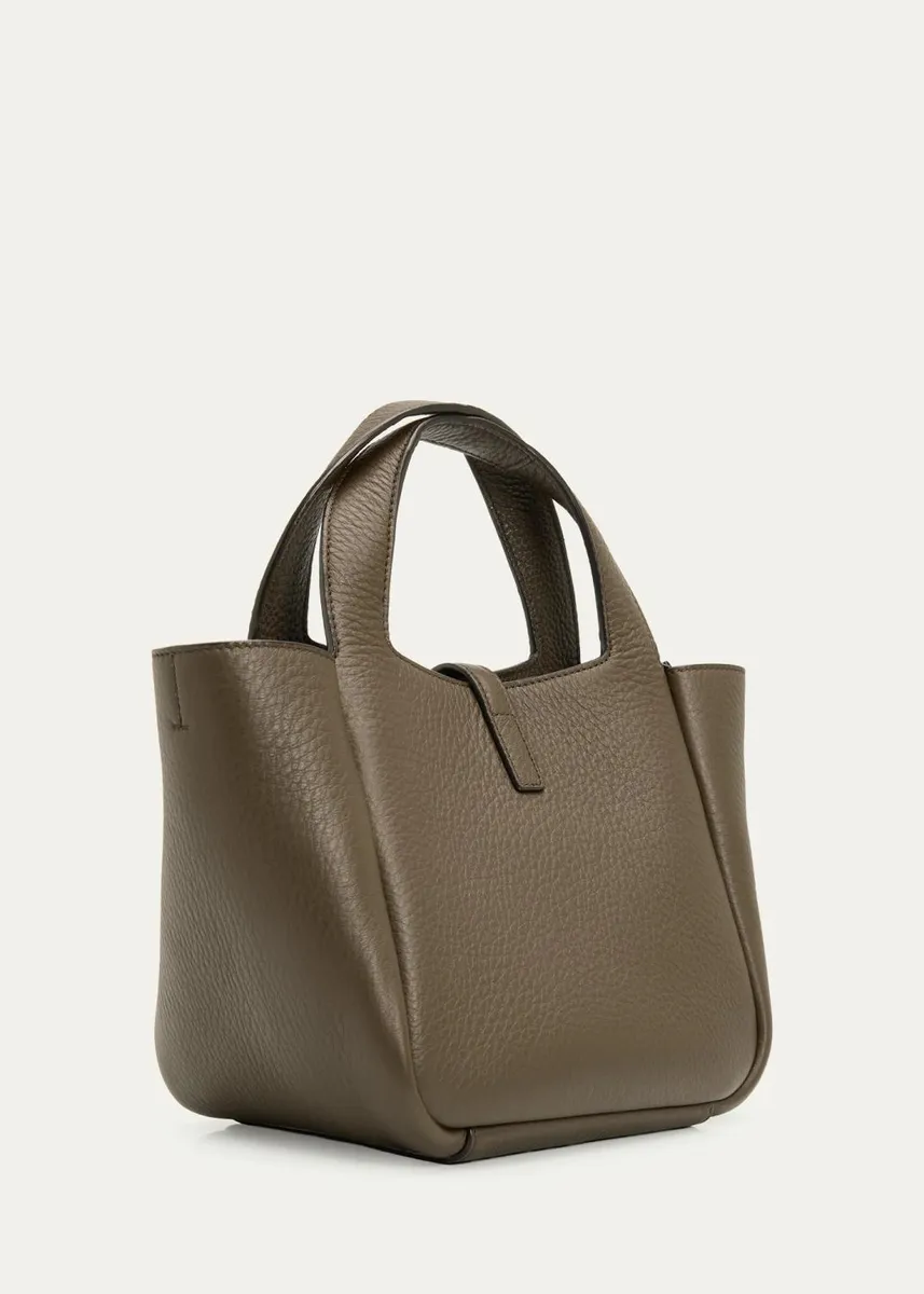 Saint Laurent Le 5 à 7 Bea Mini Tote Bag in Grained Leather | Thumbnail 3 Saint Laurent Le 5 à 7 Bea Mini Tote Bag in Grained Leather | Thumbnail 3