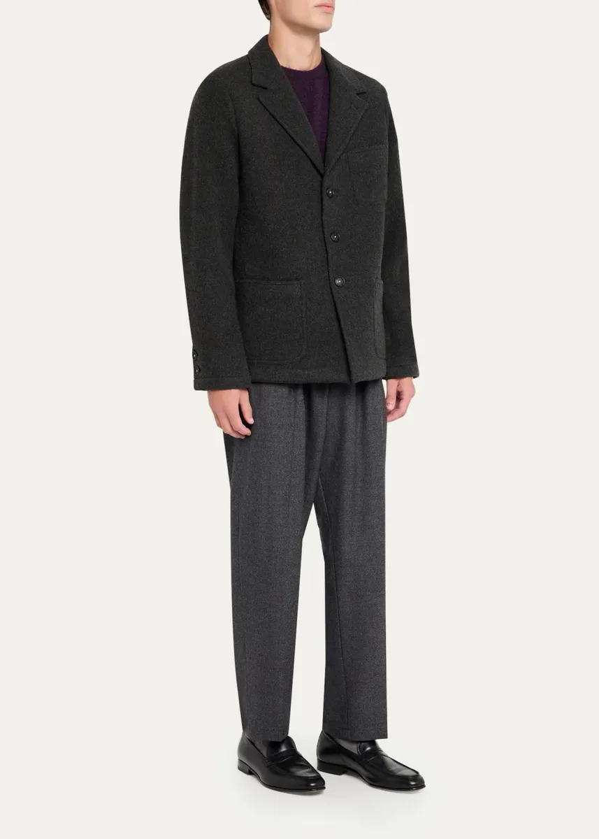 Massimo Alba Men's Wool Unstructured Blazer | Thumbnail 2 Massimo Alba Men's Wool Unstructured Blazer | Thumbnail 2