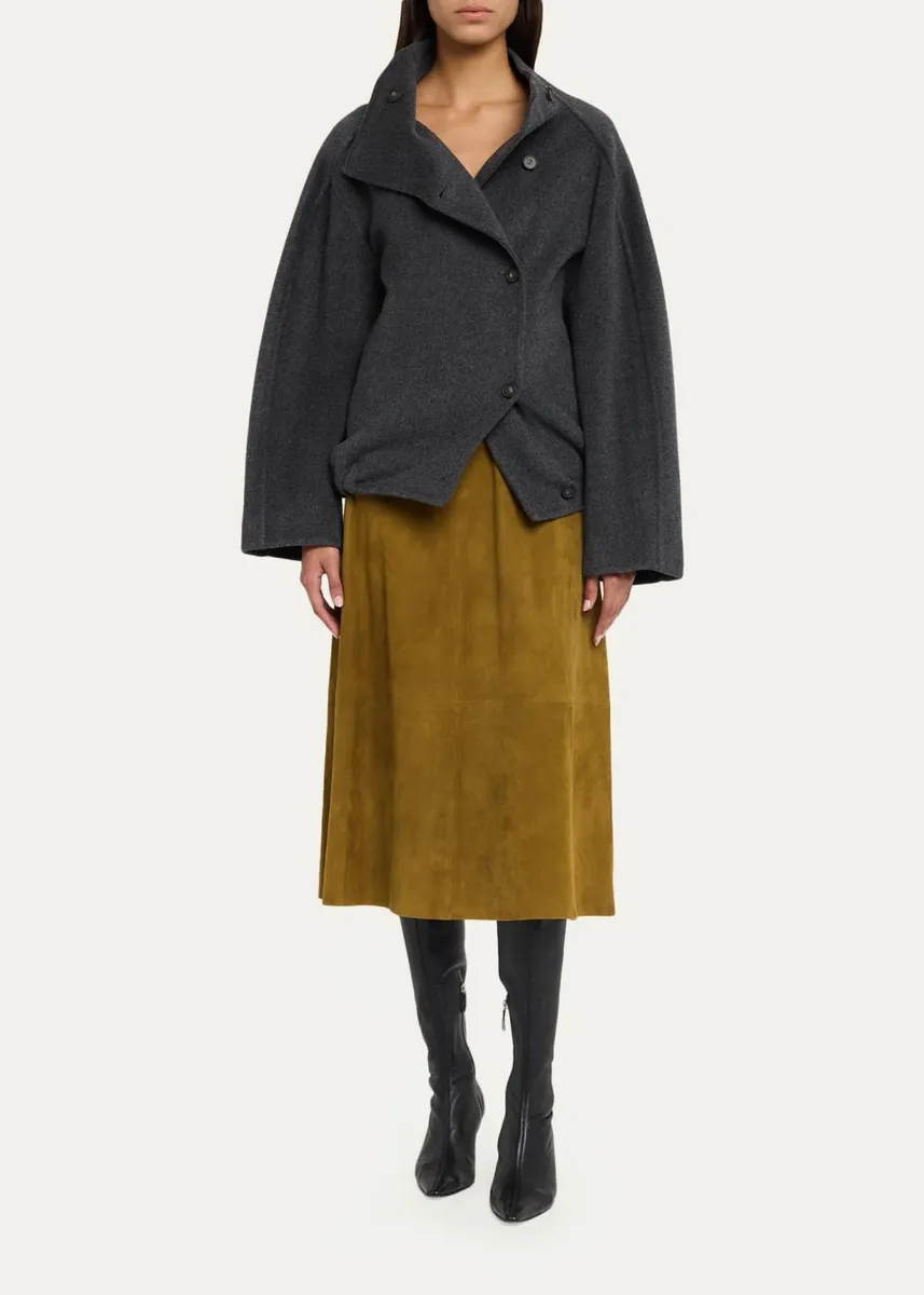 Vince Suede Midi Skirt | Thumbnail 2