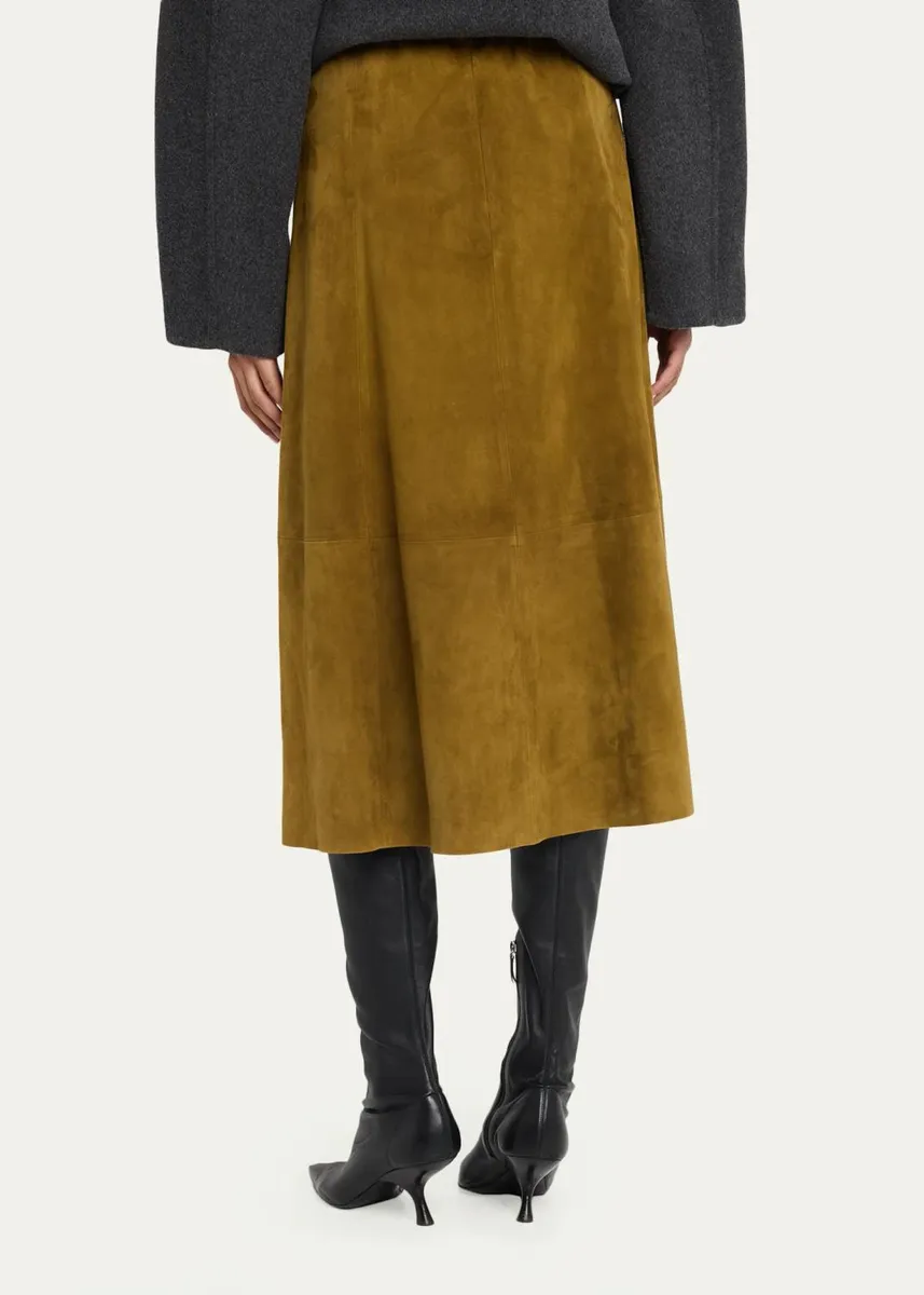 Vince Suede Midi Skirt | Thumbnail 3