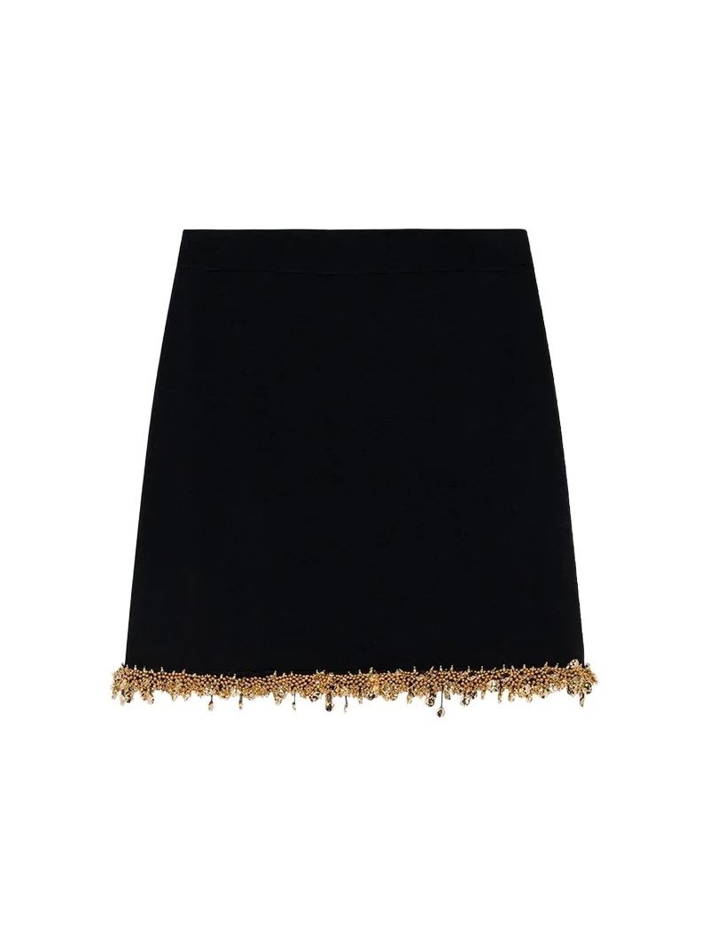 Simkhai Wendy Beaded A-Line Mini Skirt