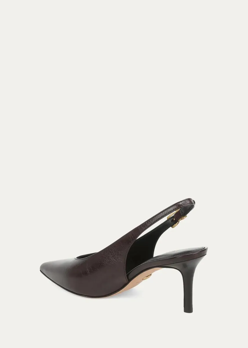 Veronica Beard 70mm Luciana Leather Slingback Pumps | Thumbnail 2 Veronica Beard 70mm Luciana Leather Slingback Pumps | Thumbnail 2