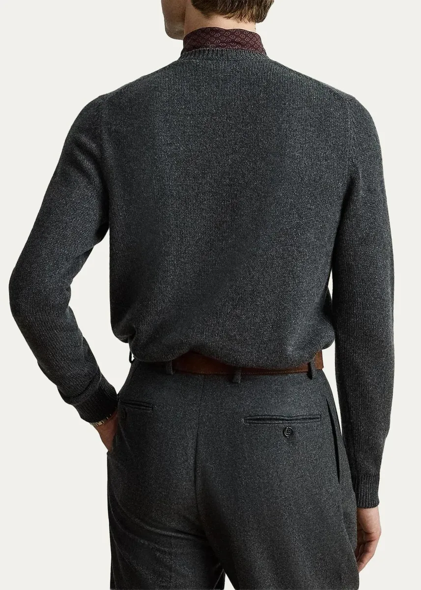 Ralph Lauren Purple Label Men's Polo Bear Cashmere Sweater | Thumbnail 3