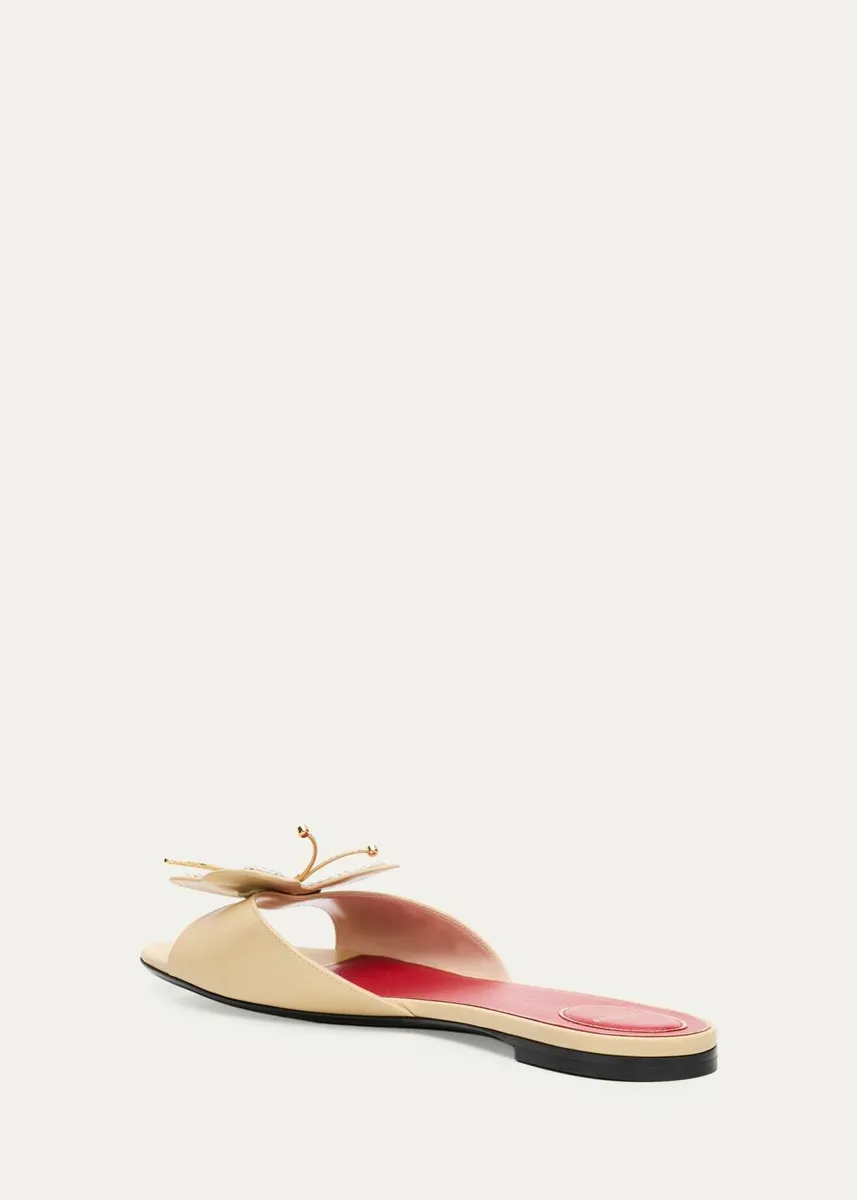 Valentino Garavani Flutterby Flat Slides | Thumbnail 4