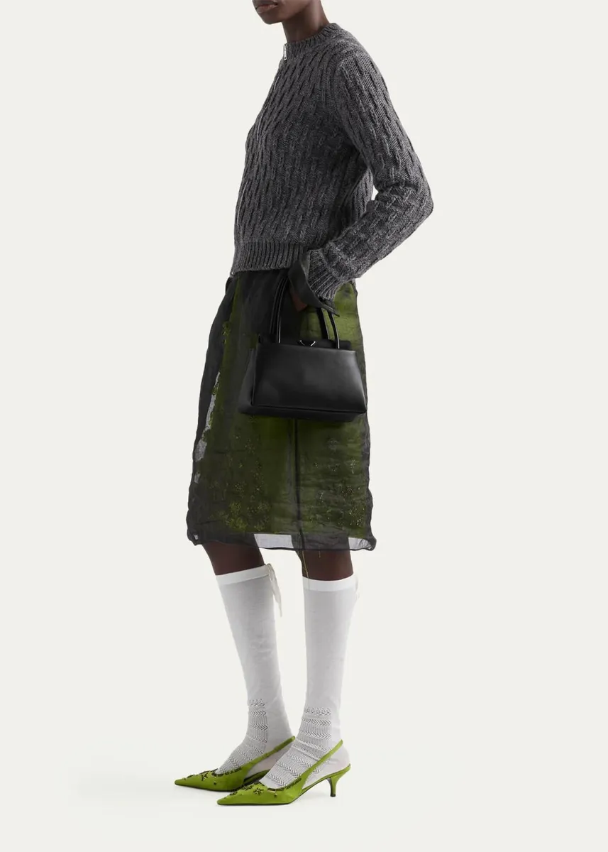 Prada Passage Small Leather & Re-Nylon Top-Handle Bag | Thumbnail 5 Prada Passage Small Leather & Re-Nylon Top-Handle Bag | Thumbnail 5