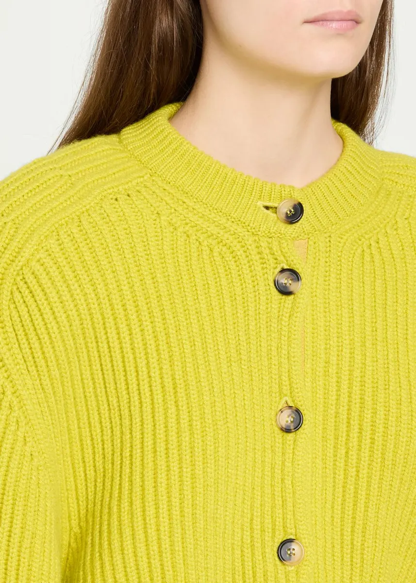 RÙADH The Cadogan Cashmere Rib Crop Crewneck Cardigan | Thumbnail 5