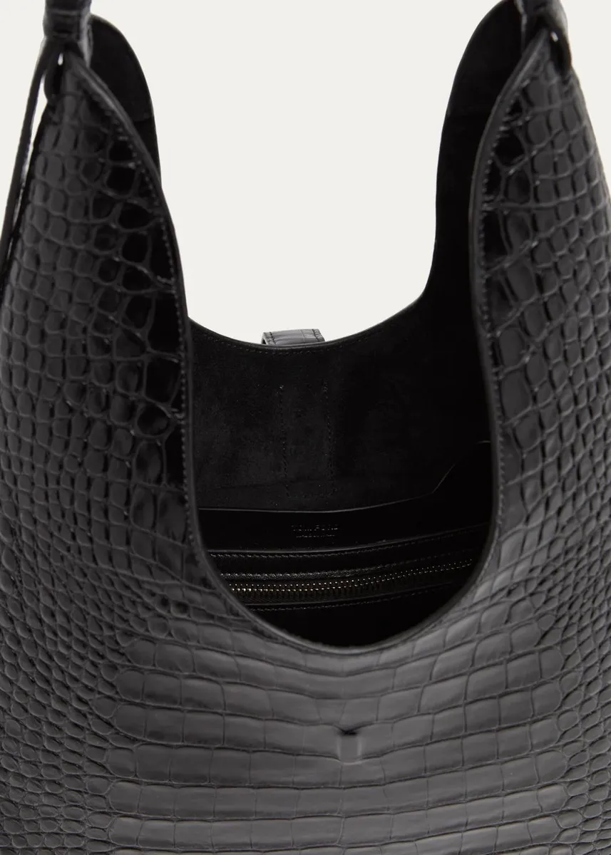 Tom Ford Kara Croc-Embossed Leather Hobo Bag | Thumbnail 4