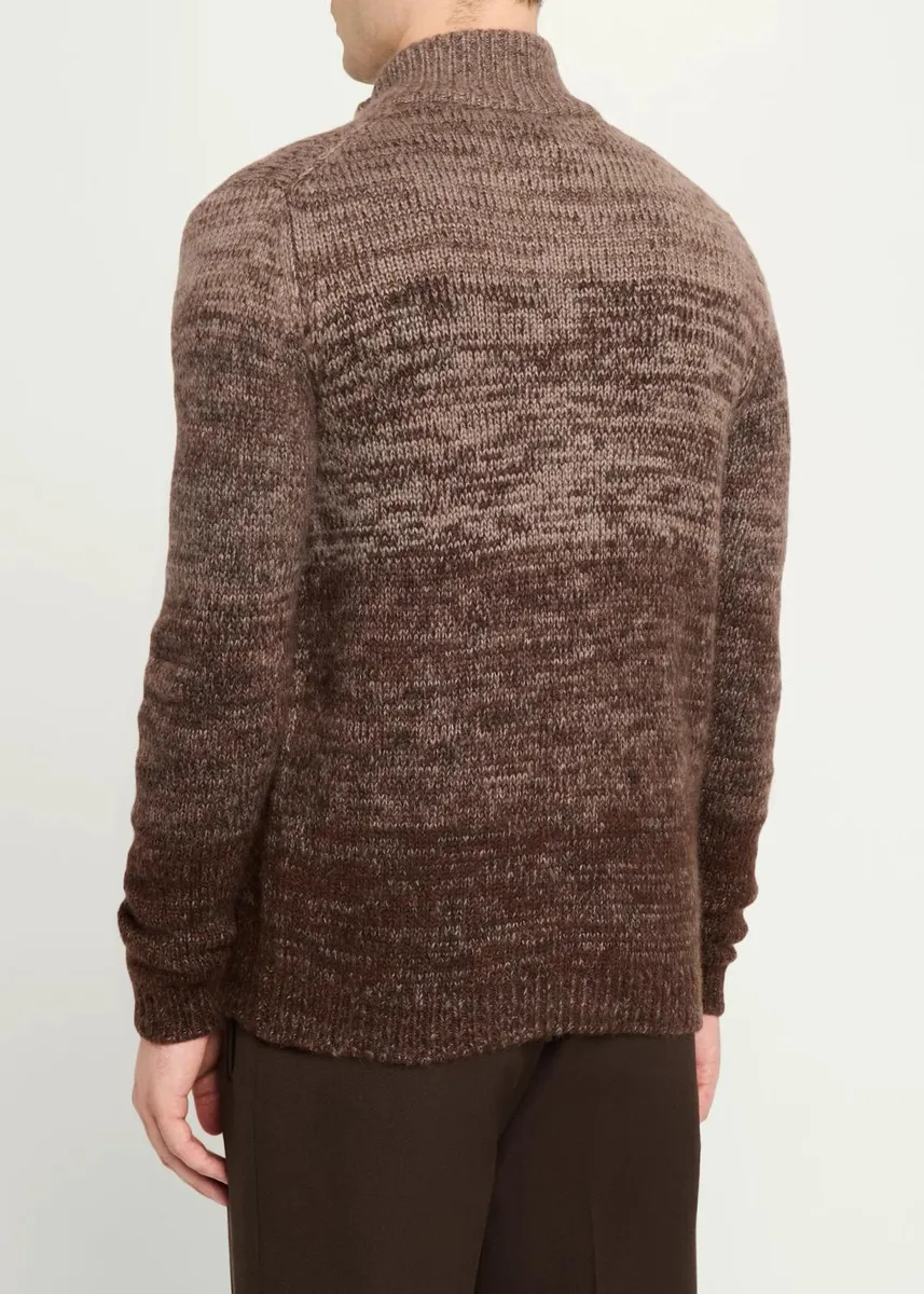 Iris Von Arnim Men's Tonal Ombré Cashmere-Silk Cardigan | Thumbnail 3 Iris Von Arnim Men's Tonal Ombré Cashmere-Silk Cardigan | Thumbnail 3