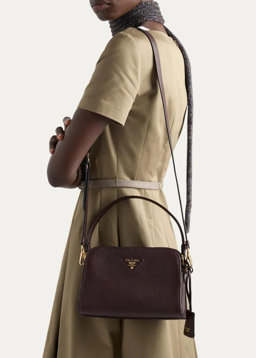 Prada Mini Leather Top-Handle Bag | Thumbnail 2 Prada Mini Leather Top-Handle Bag | Thumbnail 2