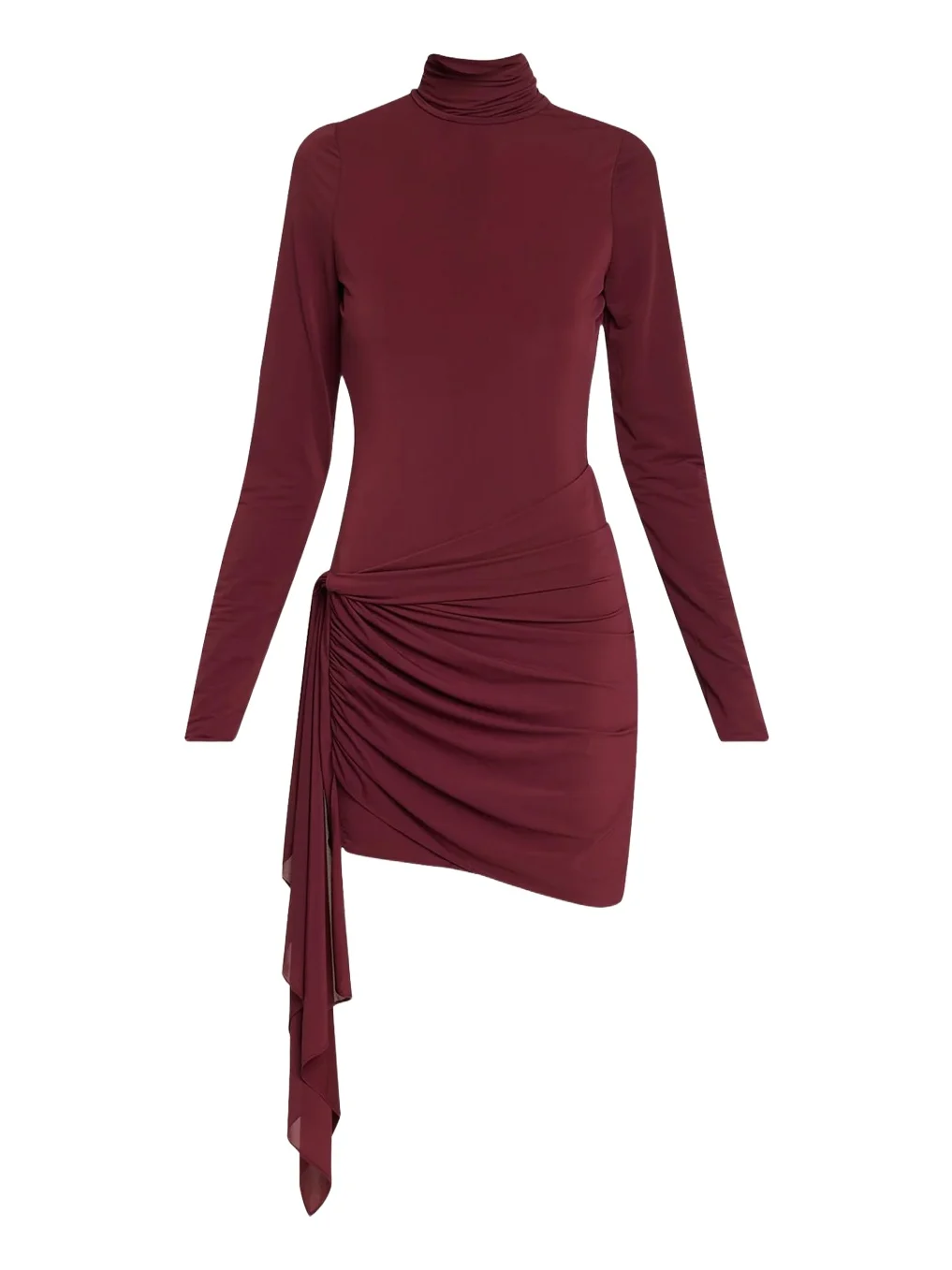 Morwen Draped Stretch Jersey Mini Dress