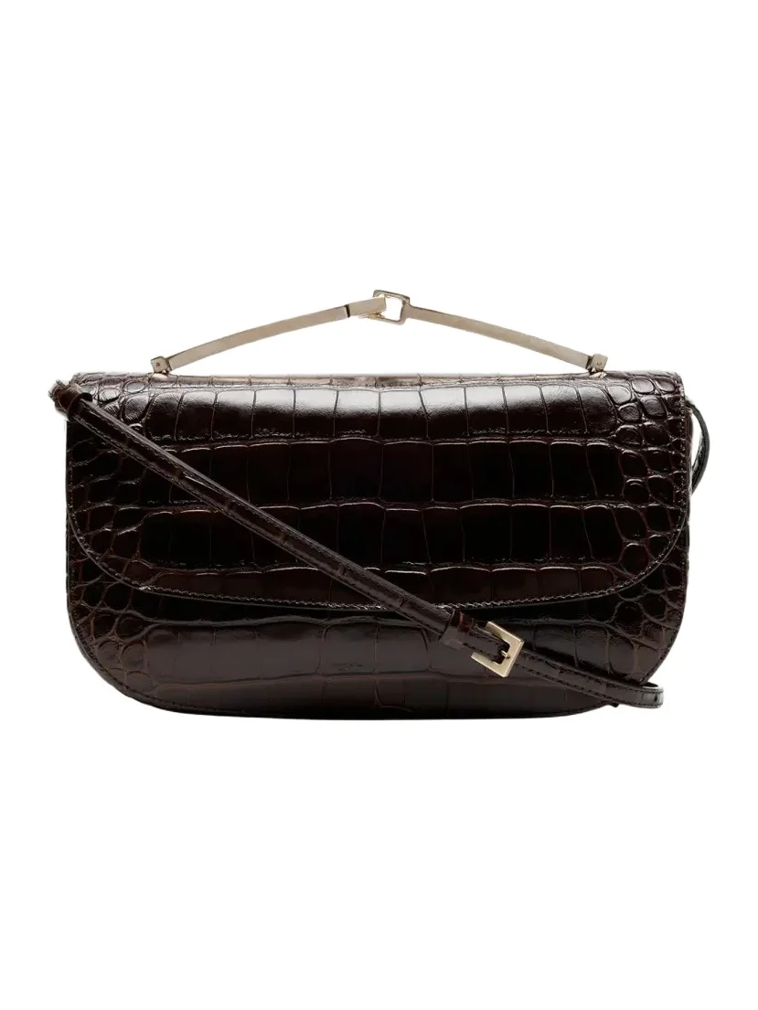 Arc Mini Croc-Embossed Leather Crossbody Bag