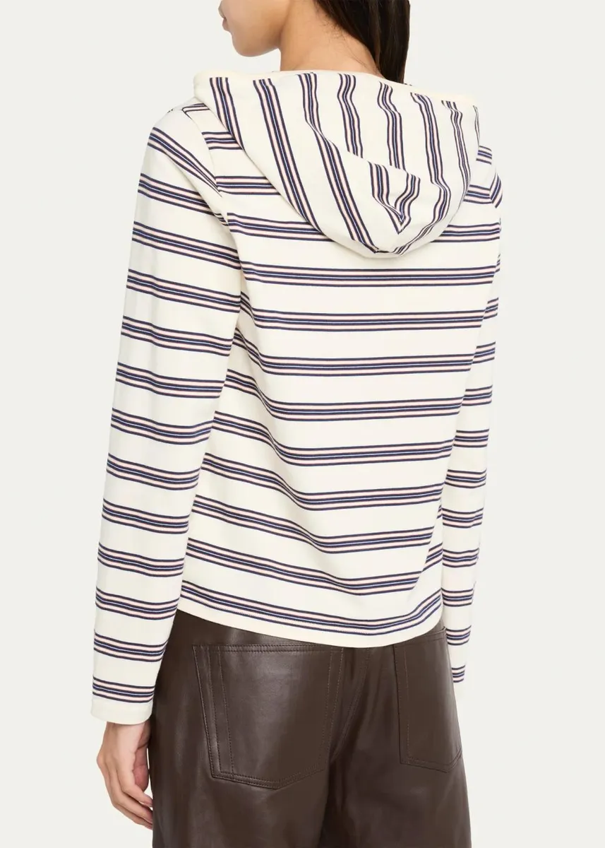 STILL HERE Nellie Striped Hooded Shirt | Thumbnail 3 STILL HERE Nellie Striped Hooded Shirt | Thumbnail 3