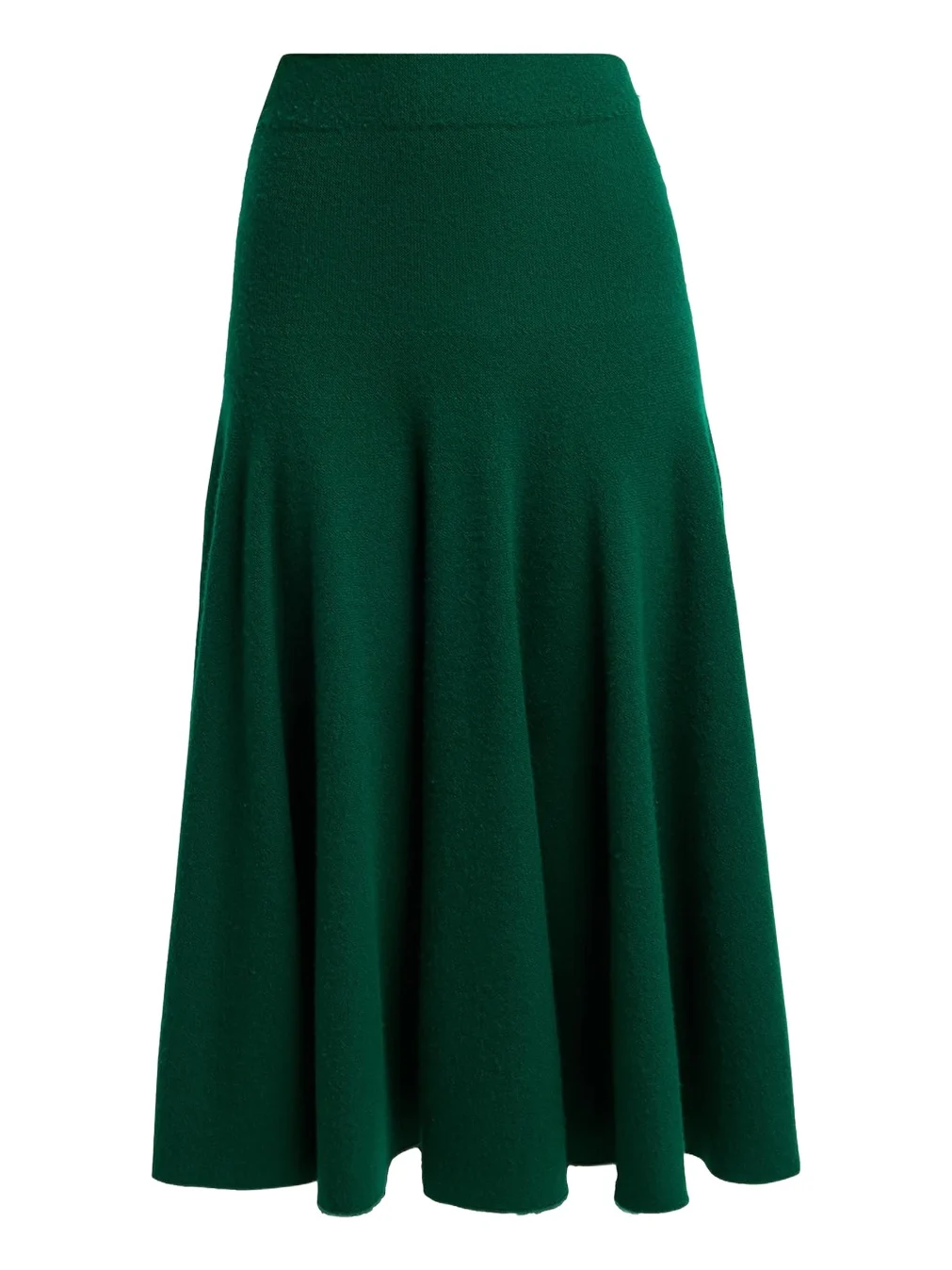 Cashmere Knit Midi Flare Skirt
