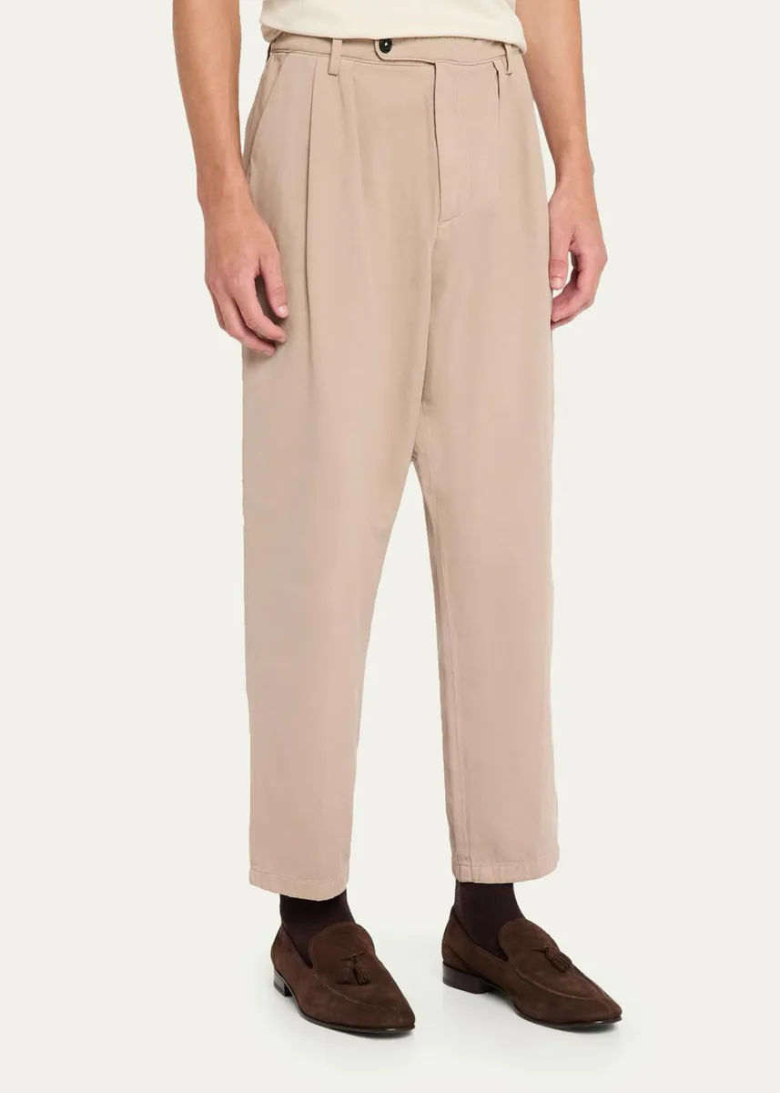 Massimo Alba Men's Fossil Pleated Pants | Thumbnail 4