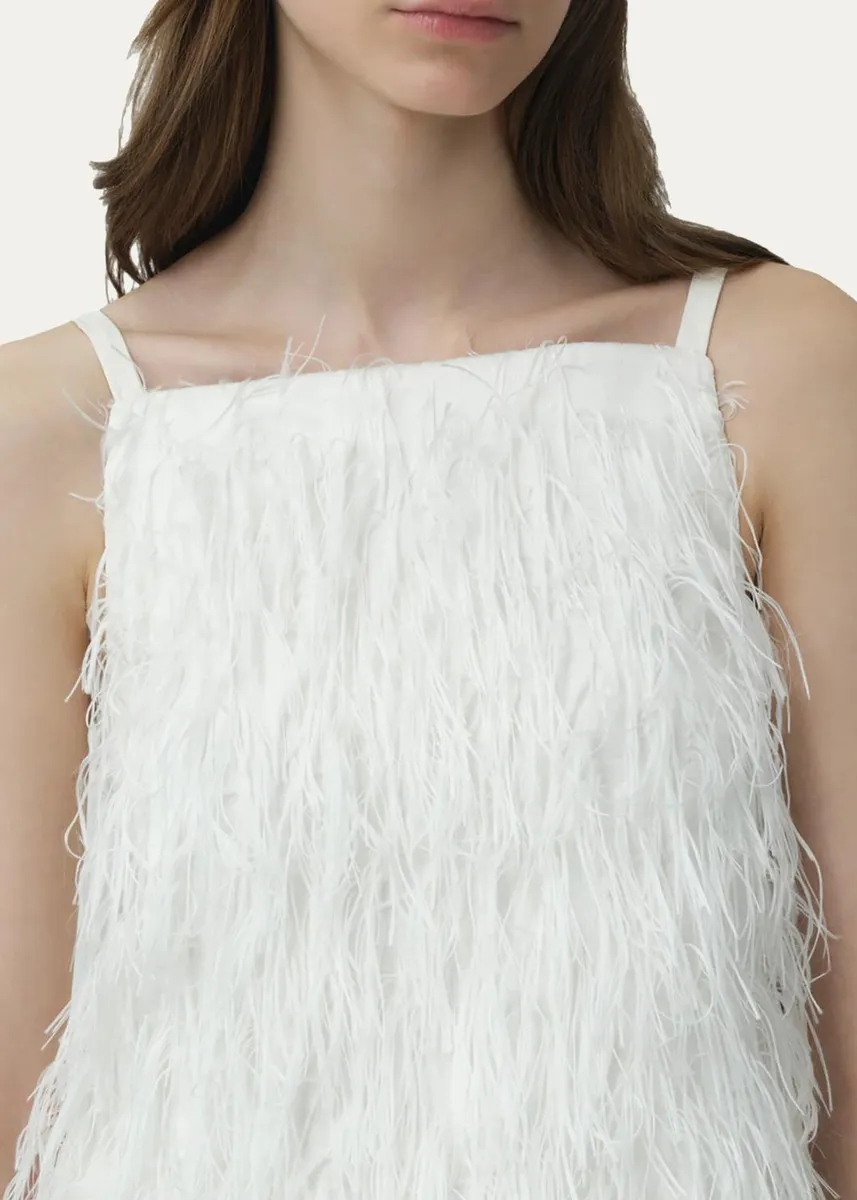 Simkhai Kalla Feather Mini Dress | Thumbnail 5 Simkhai Kalla Feather Mini Dress | Thumbnail 5