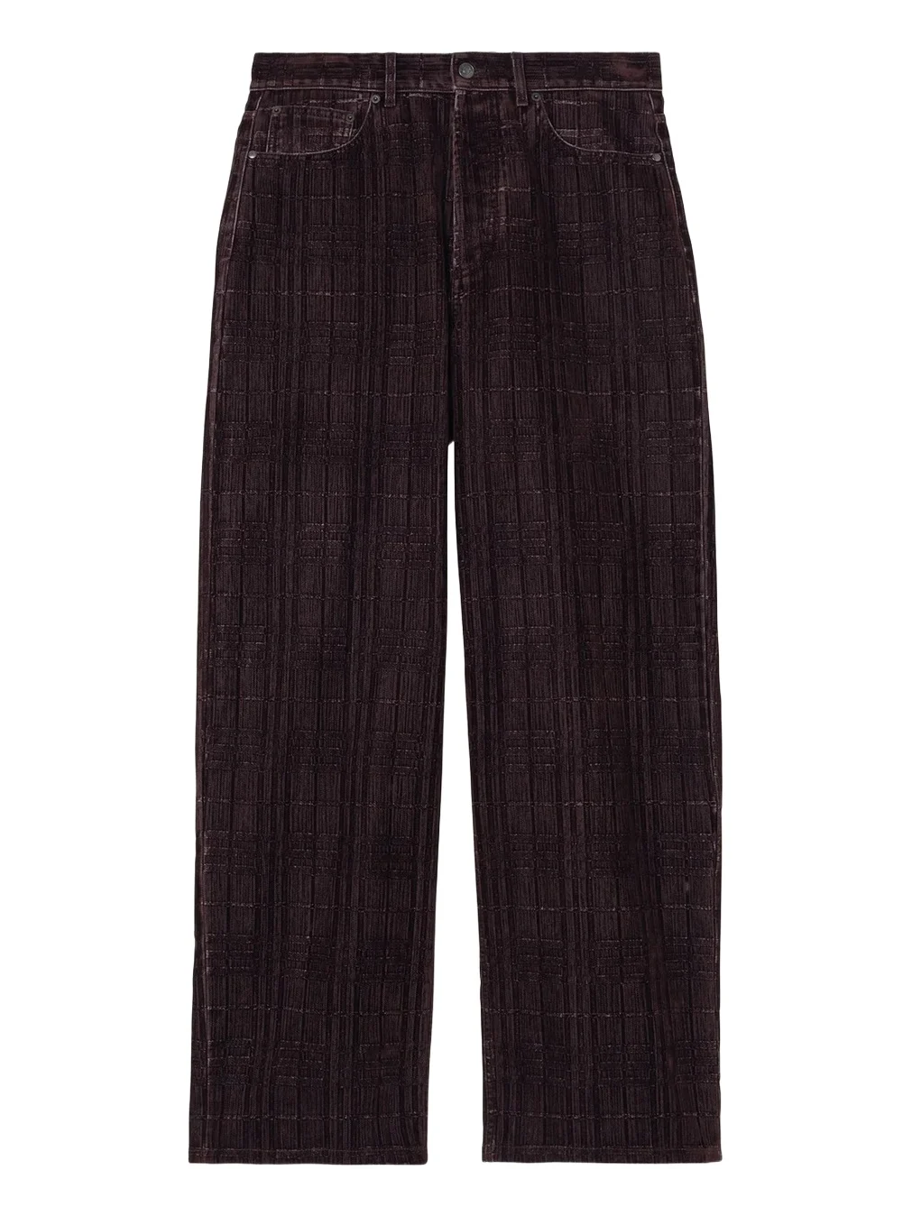 Burberry Men's Relaxed-Fit Check Jeans