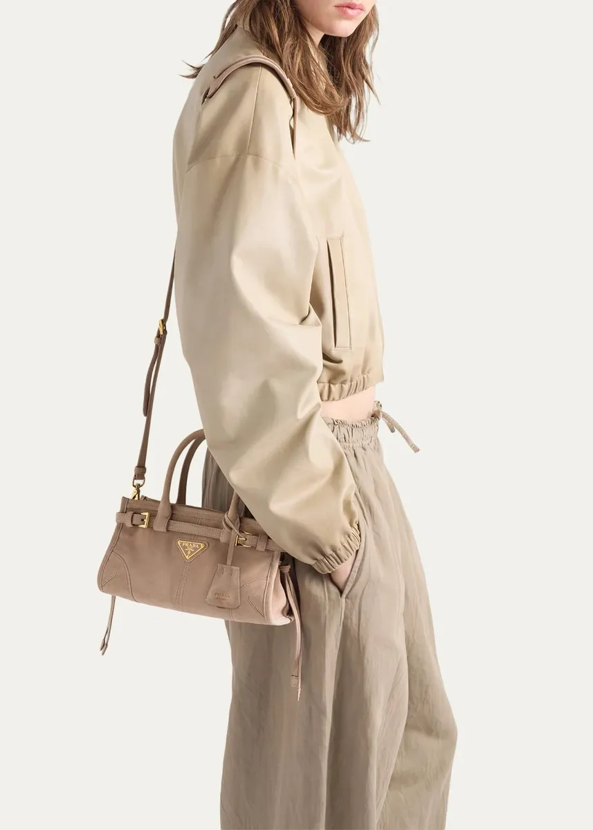 Prada Bonnie Suede Shoulder Bag | Thumbnail 2