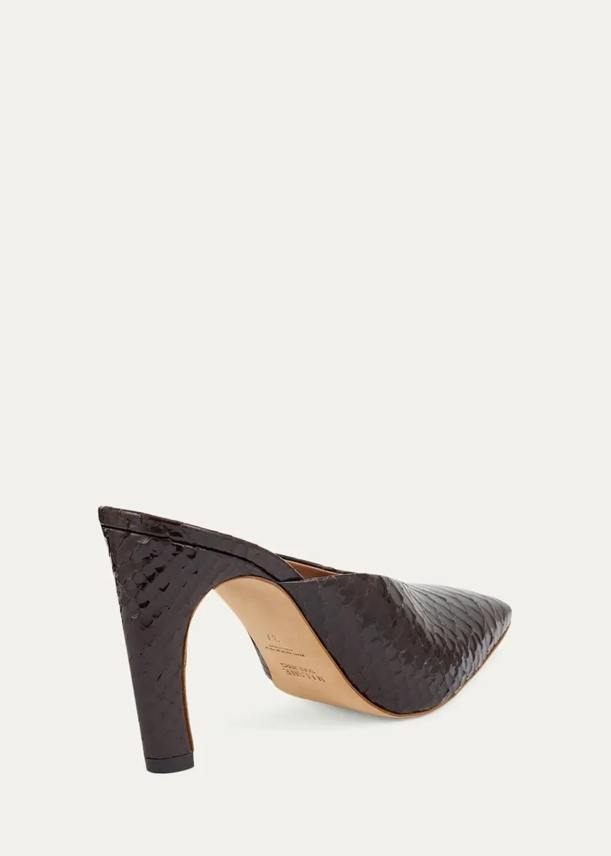Malone Souliers Rowe 90MM Croc-Embossed Leather Mules | Thumbnail 3 Malone Souliers Rowe 90MM Croc-Embossed Leather Mules | Thumbnail 3