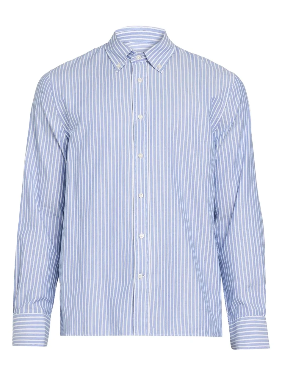 Men's Striped Cotton Button-Down Shirt Men's Striped Cotton Button-Down Shirt