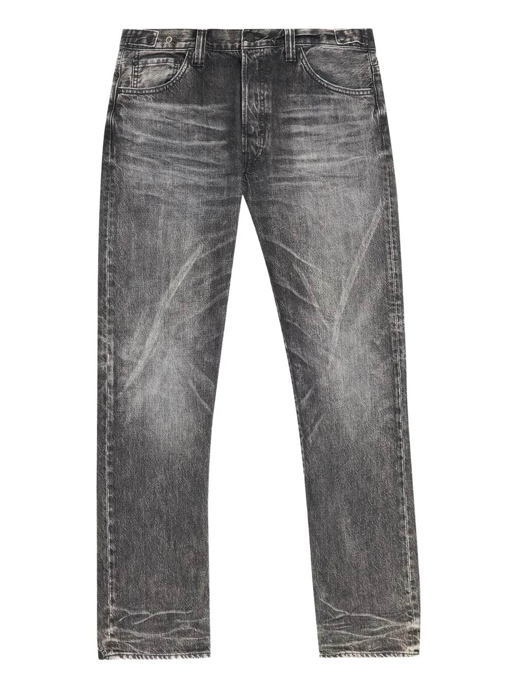 Master Craft Union Men's Straight-Leg Fade-Effect Cotton Jeans