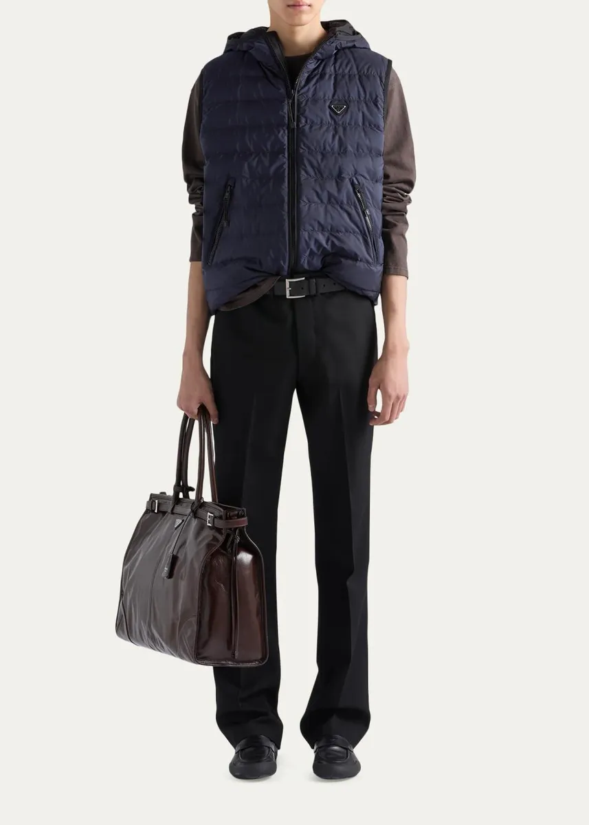 Prada Men's Re-Nylon Hooded Vest | Thumbnail 2