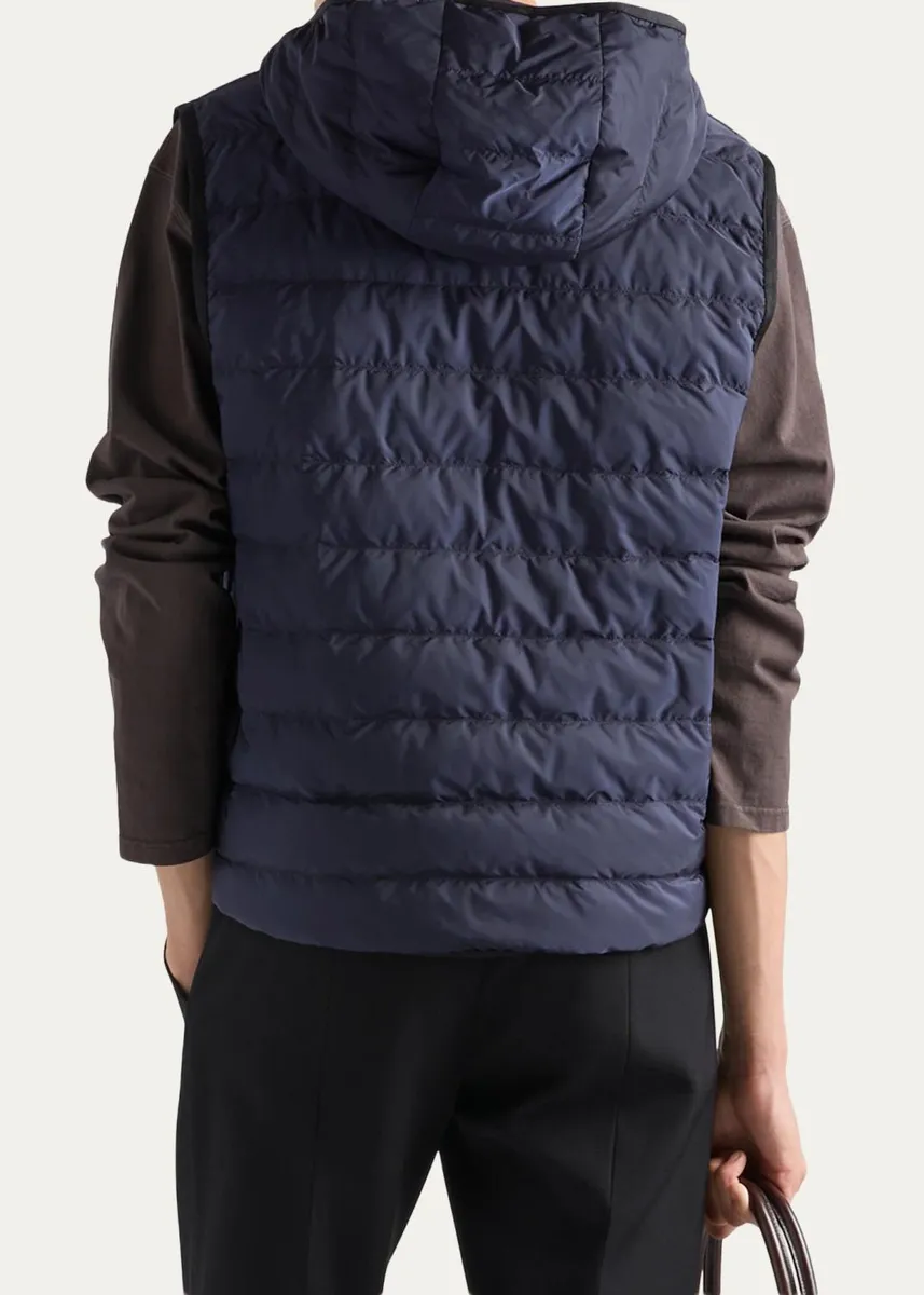 Prada Men's Re-Nylon Hooded Vest | Thumbnail 3